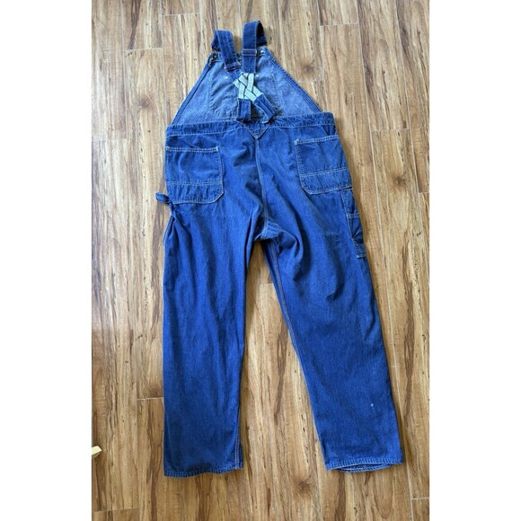 Vintage Duck Head Union Made Suspenders Style Denim Overalls Made In USA 51x30 - Picture 2 of 15